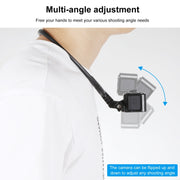 PULUZ Lazy Adjustable Neck Bracket for GoPro Action Cameras (Black)