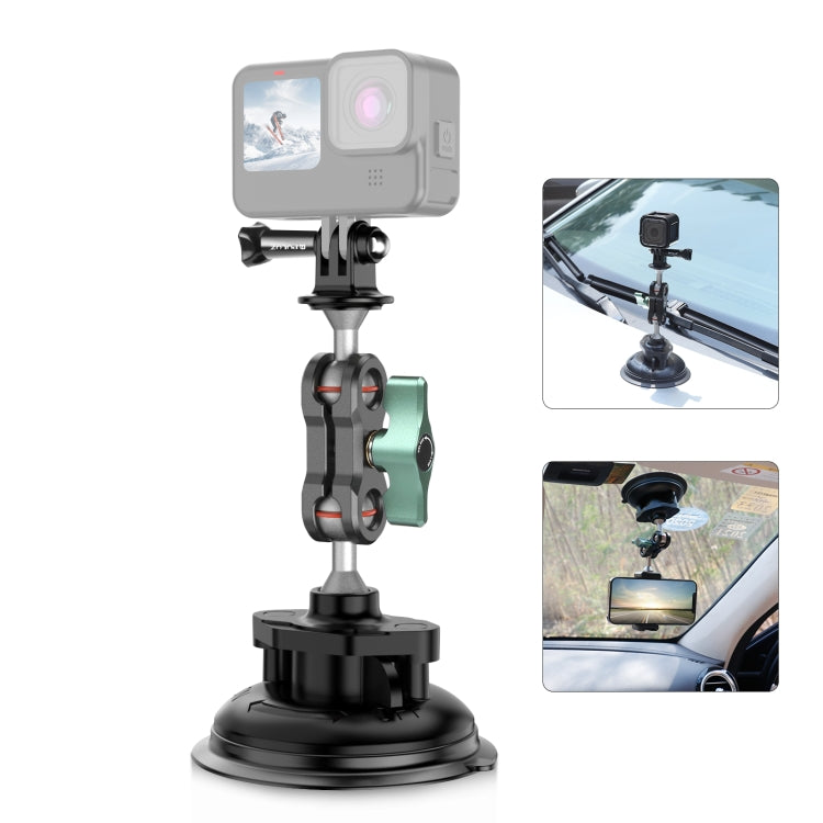 PULUZ Magic Arm Strong Suction Cup Aluminum Alloy Mount(Black) - free shipping - PMC Jewellery - Order now!