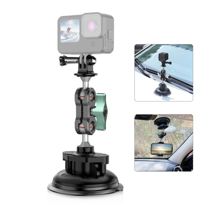 PULUZ Magic Arm Strong Suction Cup Aluminum Alloy Mount(Black) - free shipping - PMC Jewellery - Order now!