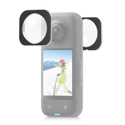 For Insta360 X3 PULUZ Lens Guard Optical Glass Protective Cover (Black) - free shipping - PMC Jewellery - Order now!