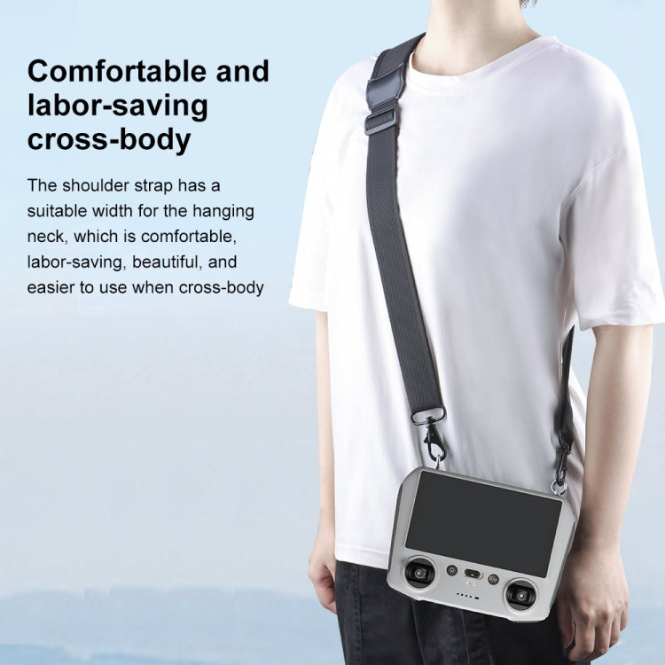 PULUZ Neck Lanyard Strap for DJI Mini 3 Pro / Air 2S / Air 2 / Mavic 2 Screen Remote Control (Black)