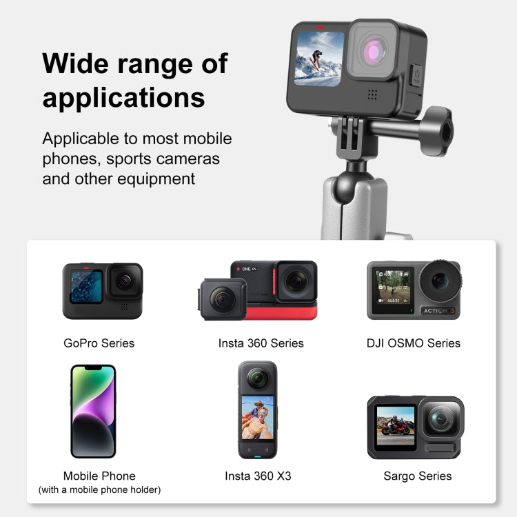 PULUZ Car Suction Cup Arm Mount with Mount Adapter & Long Screw - Helmet Mount by PULUZ | Online Shopping South Africa | PMC TechLife