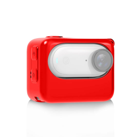 For Insta360 GO 3 PULUZ Camera Charging Case Silicone Case (Red) - free shipping - PMC Jewellery - Order now!
