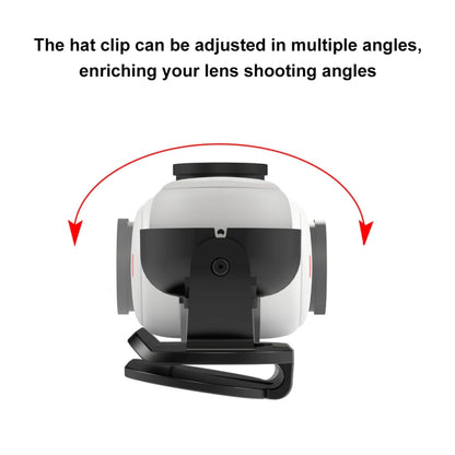 For Insta360 GO3 / GO 3S PULUZ Easy Clip Hat Clip Quick Release Clamp Magnetic Frame Fixed Mount (Black) - Mount & Holder by PULUZ | Online Shopping South Africa | PMC Jewellery | Buy Now Pay Later Mobicred