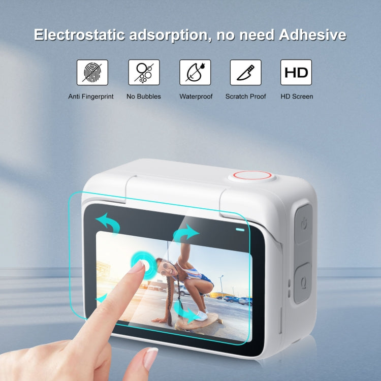 For Insta360 GO 3 / GO 3S PULUZ 2 in 1 Screen and Lens Tempered Glass Film (Transparent) - free shipping - PMC TechLife - Order now!