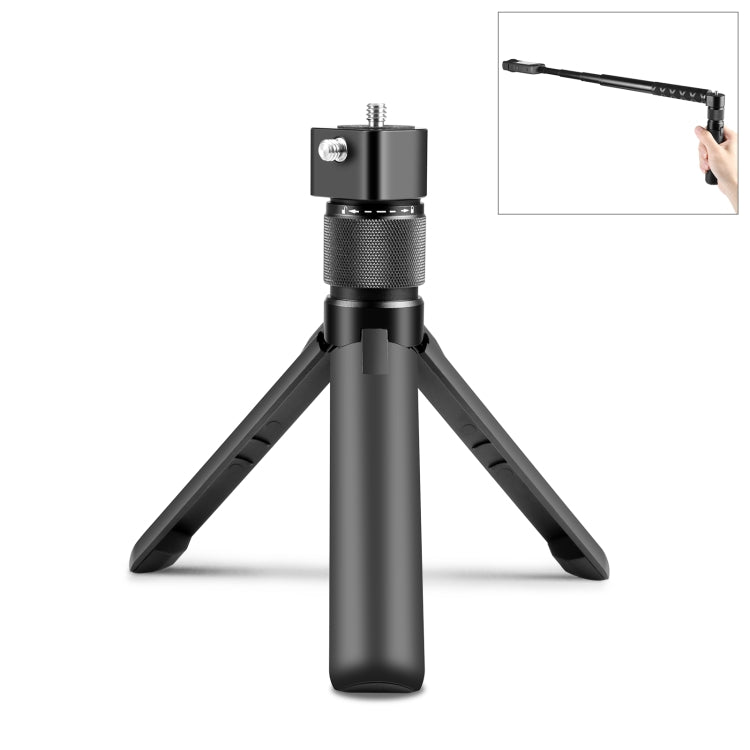 For Insta360 X3 / X4 PULUZ Rotary Handle Desktop Tripod Stand (Black) - Self Monopod Grip by PULUZ | Online Shopping South Africa | PMC TechLife | Buy Now Pay Later Mobicred