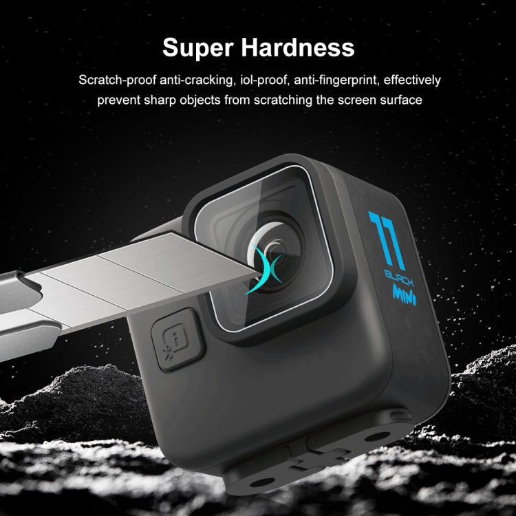 For GoPro Hero11 Black Mini PULUZ 2pcs Lens Tempered Glass Film(Transparent) - free shipping - PMC TechLife - Order now!