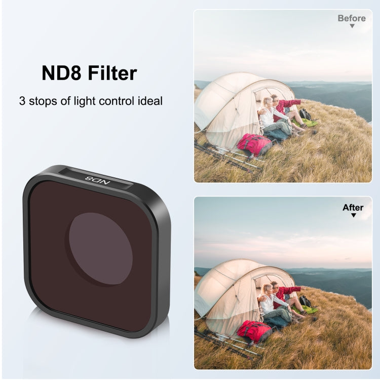 PULUZ Action Camera ND8 Lens Filter For GoPro Hero11 Black / Hero11 Black mini / HERO10 Black / HERO9 Black
