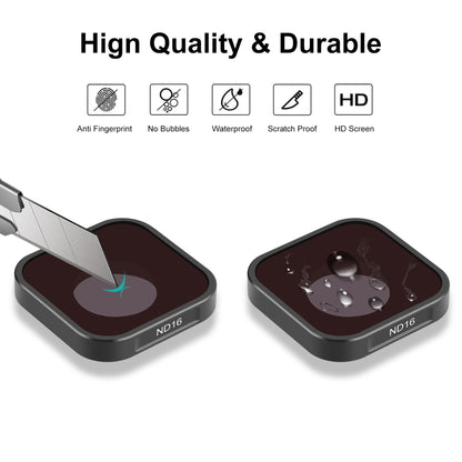PULUZ Action Camera ND16 Lens Filter For GoPro Hero11 Black / Hero11 Black mini / HERO10 Black / HERO9 Black - Lens Filter by PULUZ | Online Shopping South Africa | PMC Jewellery | Buy Now Pay Later Mobicred