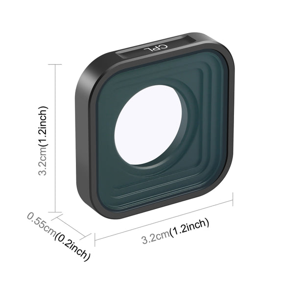 PULUZ Action Camera CPL Lens Filter For GoPro Hero11 Black / Hero11 Black mini / HERO10 Black / HERO9 Black