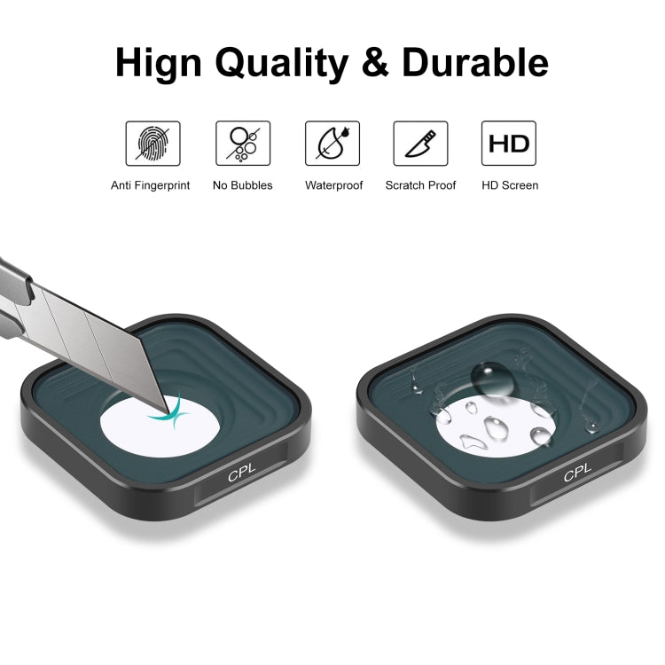 PULUZ Action Camera CPL Lens Filter For GoPro Hero11 Black / Hero11 Black mini / HERO10 Black / HERO9 Black - free shipping - PMC TechLife - Order now!