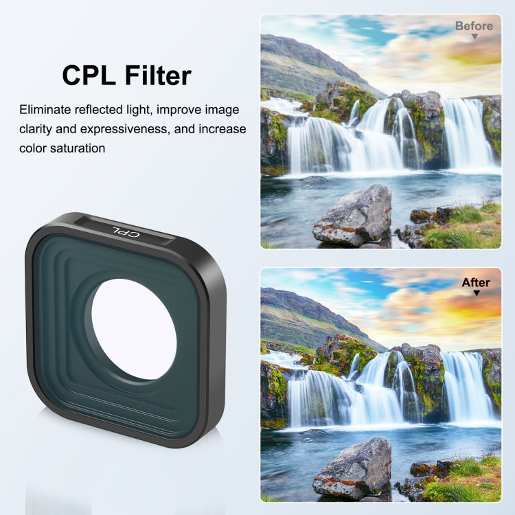 PULUZ Action Camera CPL Lens Filter For GoPro Hero11 Black / Hero11 Black mini / HERO10 Black / HERO9 Black - free shipping - PMC TechLife - Order now!