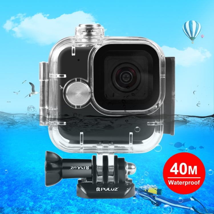 For GoPro Hero11 Black Mini PULUZ 40m Waterproof Housing Protective Case with Buckle Basic Mount & Screw (Transparent) - Waterproof Cases by PULUZ | Online Shopping South Africa | PMC TechLife | Buy Now Pay Later Mobicred