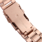 For Apple Watch 42mm Black Steel Watch Band, Only Used in Conjunction with Connectors (S-AW-0062)(Gold)