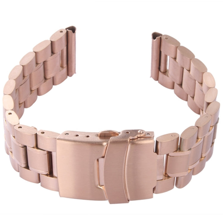 For Apple Watch 38mm Black Steel Watch Band, Only Used in Conjunction with Connectors (S-AW-3291)(Gold) - Watch Bands by PMC TechLife | Online Shopping South Africa | PMC TechLife