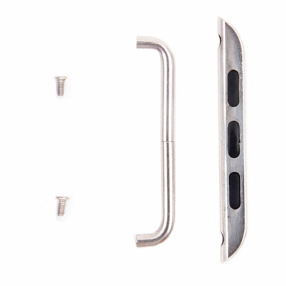 For Apple Watch 42 / 44 / 45mm Metal Strap Connector Metal Buckle, Pair(Silver) - Others by PMC Jewellery | Online Shopping South Africa | PMC Jewellery | Buy Now Pay Later Mobicred