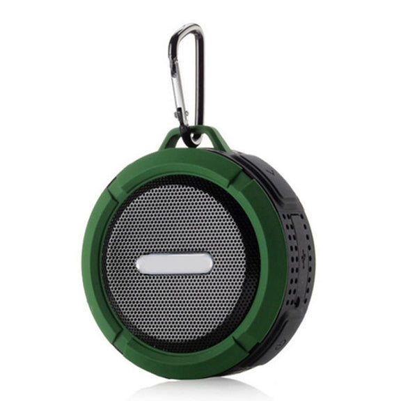 C6 Outdoor Water-resistant Bluetooth Speaker with Suction, Support Hands-free Calling(Green)