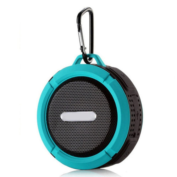 C6 Outdoor Water-resistant Bluetooth Speaker with Suction, Support Hands-free Calling(Blue)
