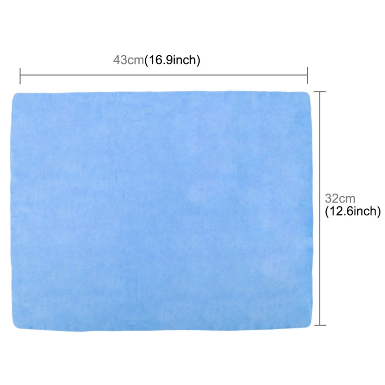 KANEED Synthetic Chamois Drying Towel Super Absorbent PVA Shammy Cloth for Fast Drying of Car, Size: 43 x 32 x 0.2cm(Blue) - Car washing supplies by KANEED | Online Shopping South Africa | PMC Jewellery | Buy Now Pay Later Mobicred