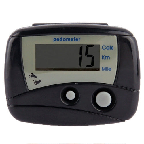 Multifunction Digital Electronic Pedometer Step Counter(Black) - free shipping - PMC Jewellery - Order now!