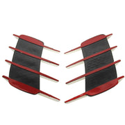 2 PCS Hood Side Shark Gill Simulation Air Flow Vent Fender Sticker for Car Decoration, Size: 22cm x 20cm x 2cm