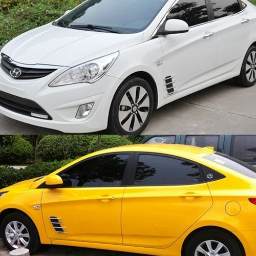 2 PCS Hood Side Shark Gill Simulation Air Flow Vent Fender Sticker for Car Decoration, Size: 22cm x 20cm x 2cm - free shipping - PMC TechLife - Order now!