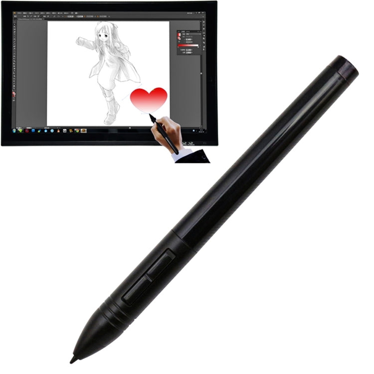 Huion P801 Rechargeable Digital Pen Stylus Mouse Digitizer Pen for Huion Graphics Tablet(Black) - free shipping - PMC Jewellery - Order now!