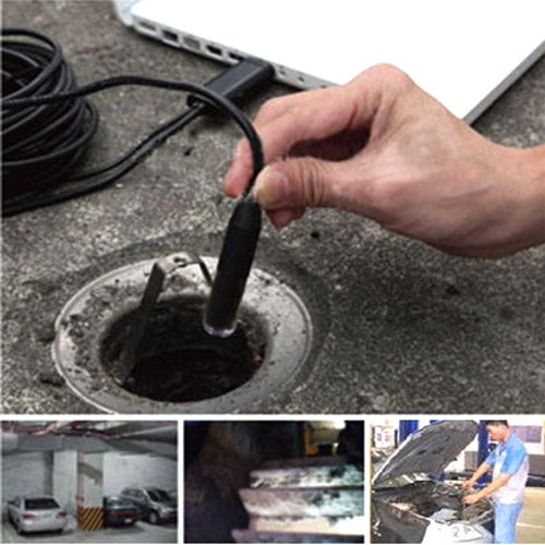 Waterproof USB Endoscope Snake Tube Inspection Camera with 6 LED for Parts of OTG Function Android Mobile Phone, Length: 5m, Lens Diameter: 7mm(Black) - free shipping - PMC Jewellery - Order now!