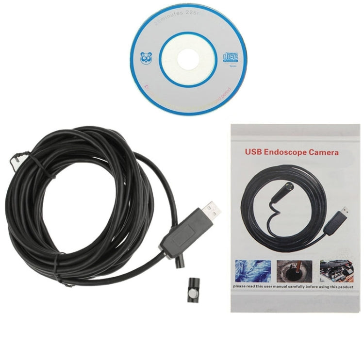 Waterproof USB Endoscope Snake Tube Inspection Camera with 6 LED for Parts of OTG Function Android Mobile Phone, Length: 5m, Lens Diameter: 7mm(Black) - free shipping - PMC Jewellery - Order now!