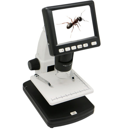 500X 5 Mega Pixels 3.5 inch LCD Standalone Digital Microscope with 8 LEDs, Support TF Card up to 32G (DMS-038M)(White) - free shipping - PMC Jewellery - Order now!