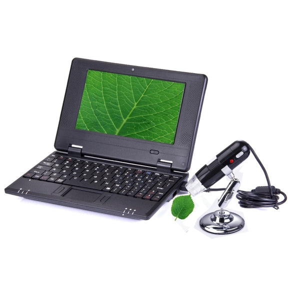 1.3 Mega pixels 200x USB digital microscope with 8 LED White light(Black)