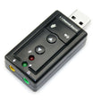 External USB 2.0 7.1 Channel 3D Virtual Audio Sound Card Adapter(Black) - USB Sound by PMC TechLife | Online Shopping South Africa | PMC TechLife