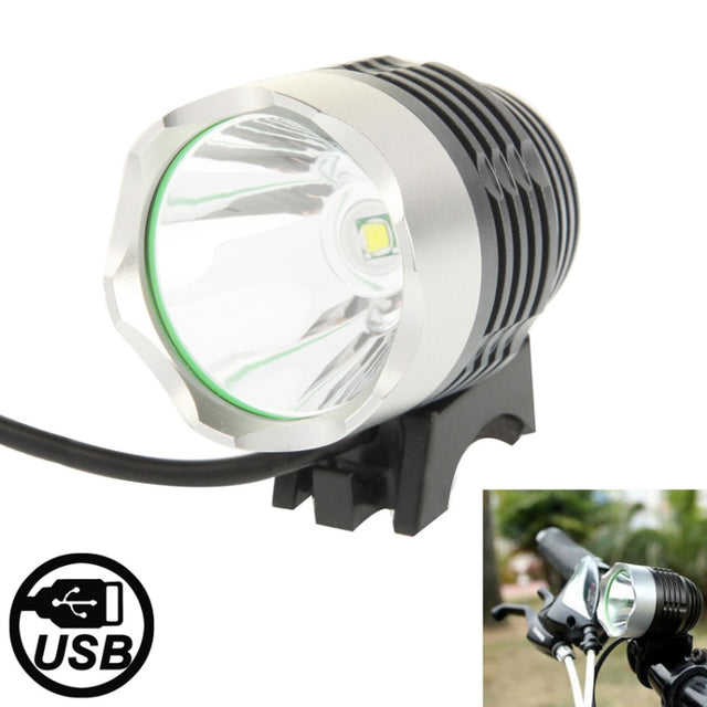 3 Modes USB XML T6 LED Headlamp / Bicycle Light, Luminous Flux: 900lm, Cable Length: 1.5m