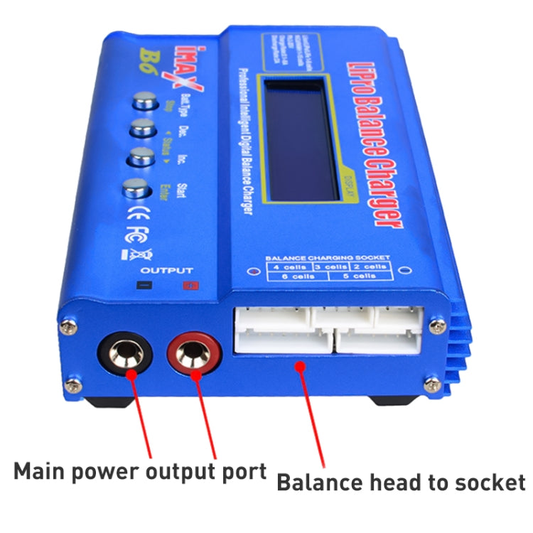 iMAX B6 Digital RC Lipo NiMH Battery Balance Charger(Blue) - free shipping - PMC Jewellery - Order now!