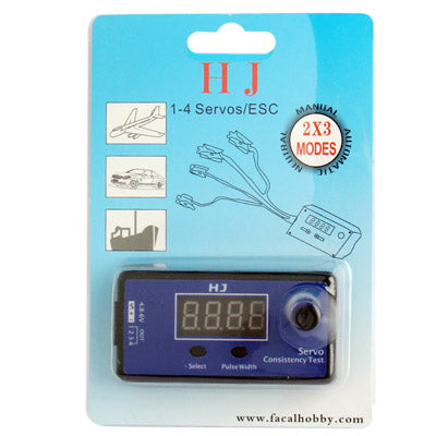 HJ Digital Servo Tester / ESC Consistency Tester for R/C Helicopter - Others by PMC TechLife | Online Shopping South Africa | PMC TechLife | Buy Now Pay Later Mobicred