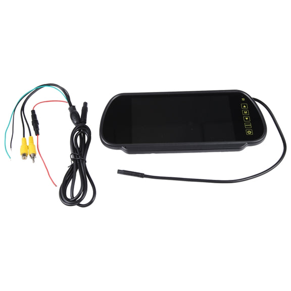 7 inch Rear View TFT-LCD Color Car Monitor , Support Reverse Automatic Screen Function
