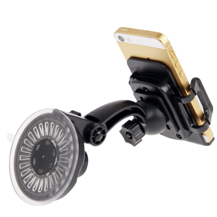 Universal 360 Degree Rotation Suction Cup Car Holder / Desktop Stand for iPhone, Galaxy, Sony, Lenovo, HTC, Huawei, and other Smartphones of Width: 4.5cm - 7.4cm(Black) - Car Holders by PMC TechLife | Online Shopping South Africa | PMC TechLife