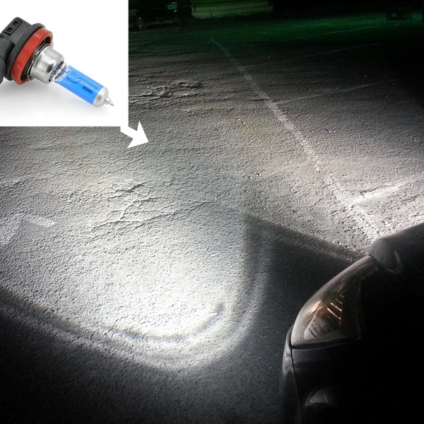 H11 Halogen Car Headlight, 2400 Lumens White Light, 12V / 100W 6000K - free shipping - PMC TechLife - Order now!