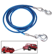 5 Tons Steel Vehicle Towing Cable Rope, Length: 4m(Blue)