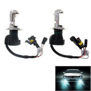 DC12V 35W H4-3 HID Xenon Light Single Beam Super Vision Water-resistant Head Lamp with One Cable, Color Temperature: 6000K, Pack of 2
