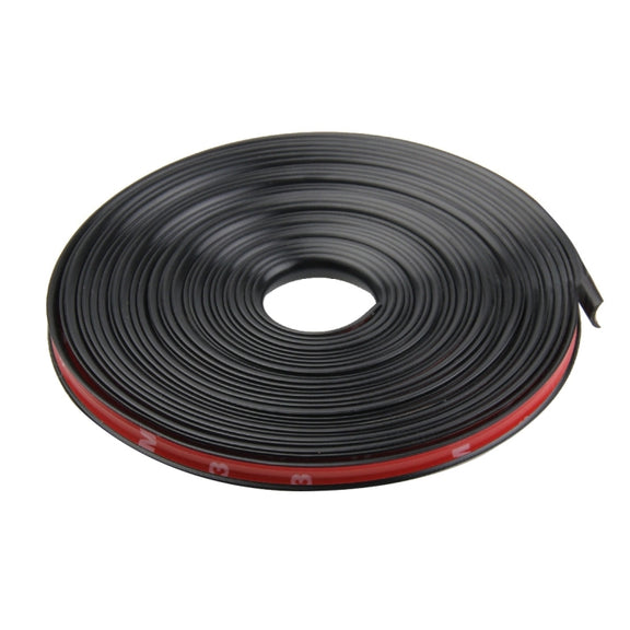 Universal Decorative Scratchproof Stickup 8M Flexible Car Wheel Hub TRIM Mouldings Decoration Strip(Black)