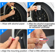 Universal Decorative Scratchproof Stickup 8M Flexible Car Wheel Hub TRIM Mouldings Decoration Strip(Red)