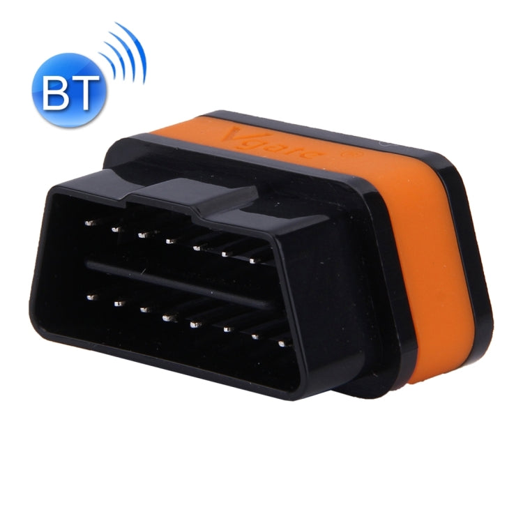 Vgate iCar II Super Mini ELM327 OBDII Bluetooth V3.0 Car Scanner Tool, Support Android OS, Support All OBDII Protocols(Orange + Black) - Code Readers & Scan Tools by Vgate | Online Shopping South Africa | PMC Jewellery | Buy Now Pay Later Mobicred