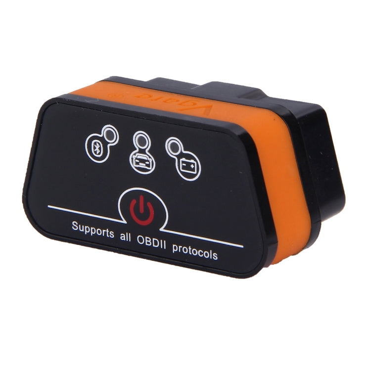 Vgate iCar II Super Mini ELM327 OBDII Bluetooth V3.0 Car Scanner Tool, Support Android OS, Support All OBDII Protocols(Orange + Black) - Code Readers & Scan Tools by Vgate | Online Shopping South Africa | PMC Jewellery | Buy Now Pay Later Mobicred