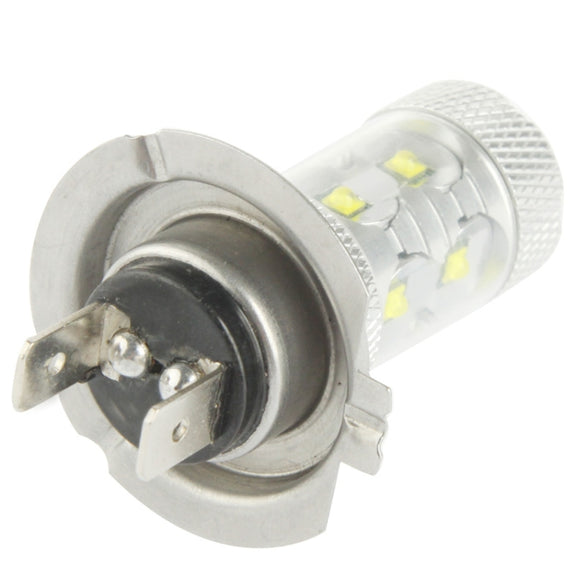 H7 60W White 12 LED Fog Light for Vehicles, DC 12-30V