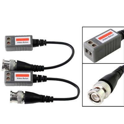 2 PCS 1 Channel Passive Video Transceiver(Grey) - free shipping - PMC Jewellery - Order now!