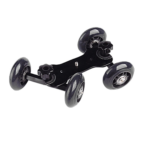 DEBO First Generation Camera Truck / Floor Table Video Slider Track Dolly Car for DSLR Camera / Camcorders(Black) - Camera Dolly by DEBO | Online Shopping South Africa | PMC Jewellery | Buy Now Pay Later Mobicred