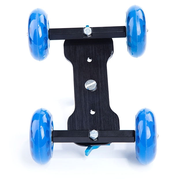 DEBO First Generation Camera Truck / Floor Table Video Slider Track Dolly Car for DSLR Camera / Camcorders(Blue) - Camera Dolly by DEBO | Online Shopping South Africa | PMC Jewellery | Buy Now Pay Later Mobicred