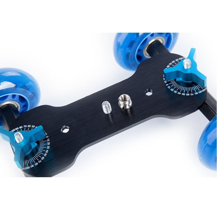 DEBO First Generation Camera Truck / Floor Table Video Slider Track Dolly Car for DSLR Camera / Camcorders(Blue) - Camera Dolly by DEBO | Online Shopping South Africa | PMC Jewellery | Buy Now Pay Later Mobicred