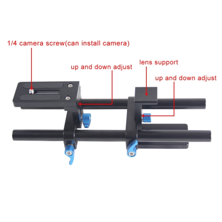 YEANGU YLG1005A 15mm Quick Release Rail Rod for SLR Cameras - Camera Slider by YELANGU | Online Shopping South Africa | PMC Jewellery | Buy Now Pay Later Mobicred